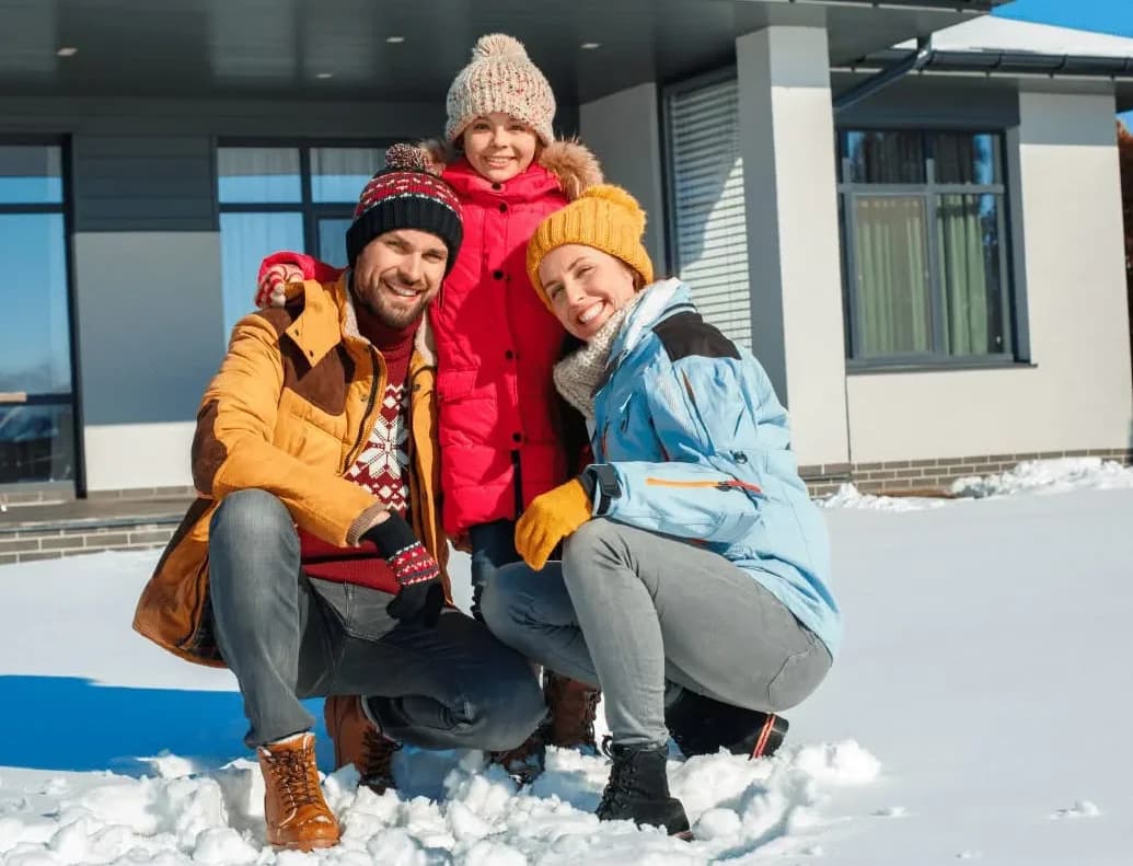 Happy family together